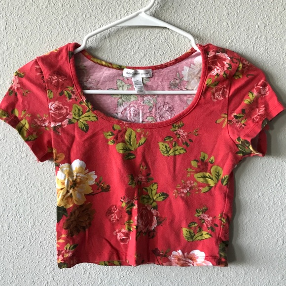 Ambiance Tops - Floral crop top